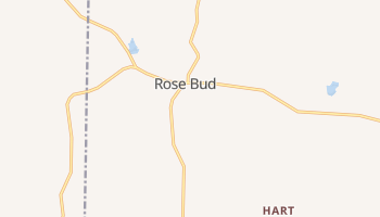 Rose Bud, Arkansas map