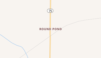 Round Pond, Arkansas map