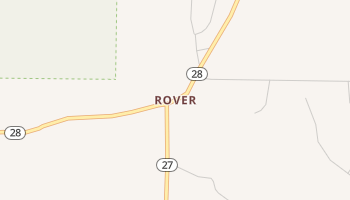 Rover, Arkansas map