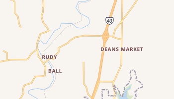 Rudy, Arkansas map
