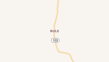 Rule, Arkansas map