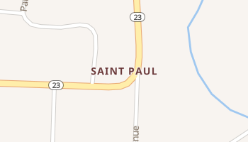 Saint Paul, Arkansas map
