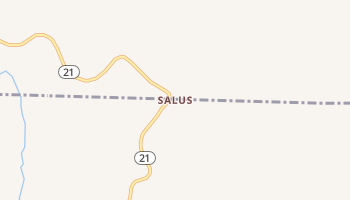Salus, Arkansas map