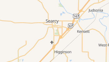 Searcy, Arkansas map