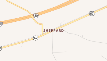 Sheppard, Arkansas map