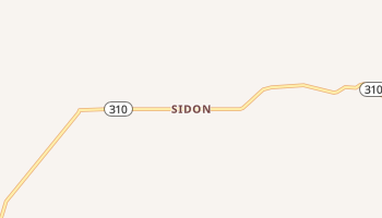 Sidon, Arkansas map