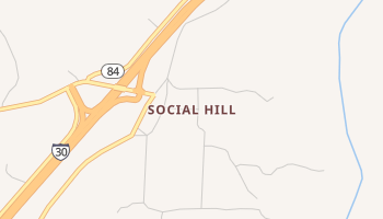 Social Hill, Arkansas map