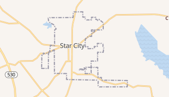Star City, Arkansas map