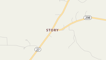 Story, Arkansas map