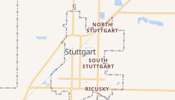 Stuttgart, Arkansas map