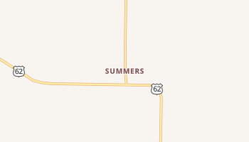 Summers, Arkansas map