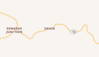 Swain, Arkansas map