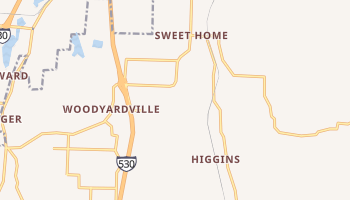 Sweet Home, Arkansas map