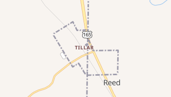 Tillar, Arkansas map