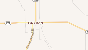 Tinsman, Arkansas map
