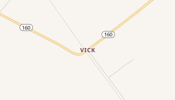 Vick, Arkansas map