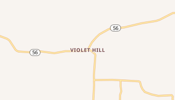Violet Hill, Arkansas map