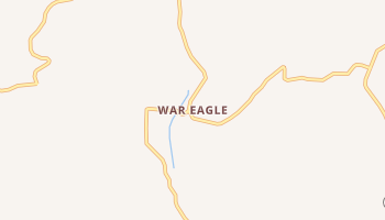 War Eagle, Arkansas map