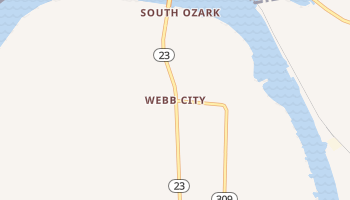 Webb City, Arkansas map