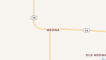 Weona, Arkansas map