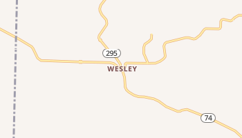 Wesley, Arkansas map