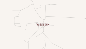 Wesson, Arkansas map