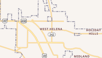 West Helena, Arkansas map