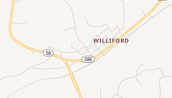 Williford, Arkansas map