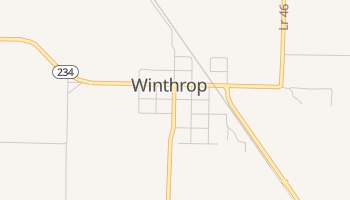 Winthrop, Arkansas map