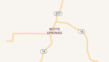 Witts Springs, Arkansas map