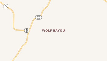 Wolf Bayou, Arkansas map