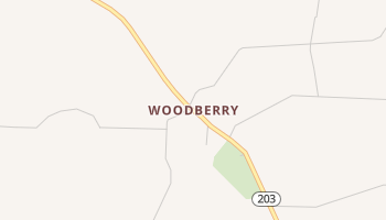 Woodberry, Arkansas map