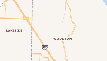 Woodson, Arkansas map