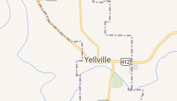 Yellville, Arkansas map