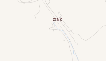 Zinc, Arkansas map