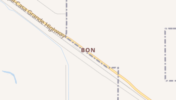 Bon, Arizona map
