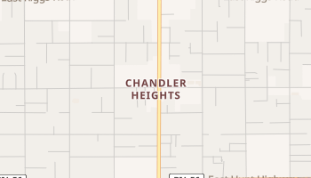 Chandler Heights, Arizona map