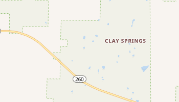Clay Springs, Arizona map