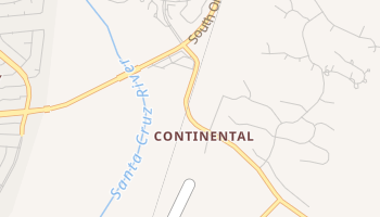 Continental, Arizona map