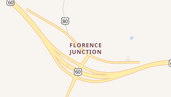 Florence Junction, Arizona map