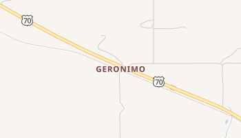 Geronimo, Arizona map