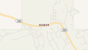 Heber, Arizona map