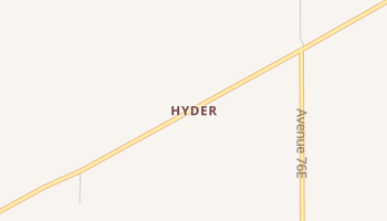 Hyder, Arizona map