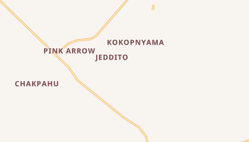 Jeddito, Arizona map