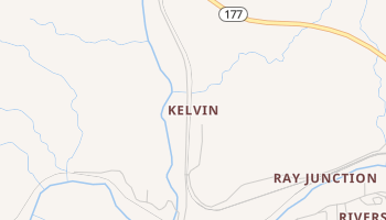 Kelvin, Arizona map