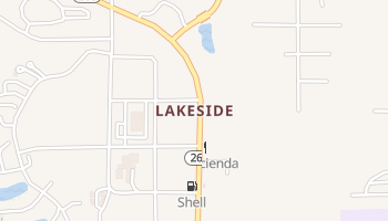 Lakeside, Arizona map