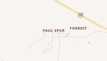 Paul Spur, Arizona map