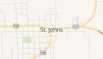 Saint Johns, Arizona map