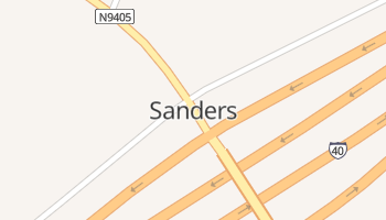 Sanders, Arizona map