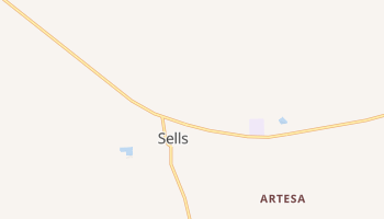 Sells, Arizona map
